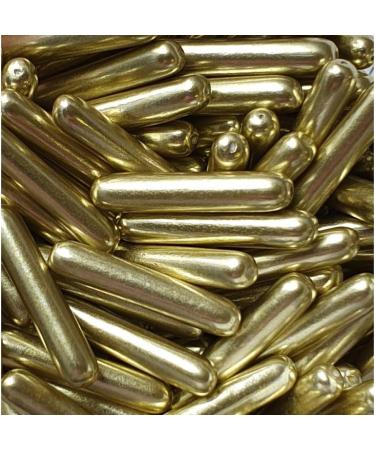 Macaroni Rods Edible Sprinkles (35g) (Metallic Gold) - Buy Online on GoSupps.com