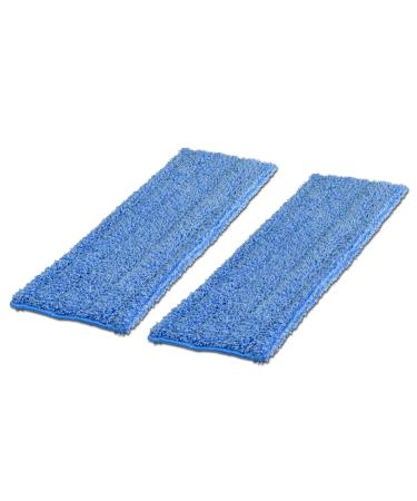 18" Absorbent Microfiber Wet Mop Pad - Reusable, Machine Washable, Refills (2 Pack) 2 Count (Pack of 1)
