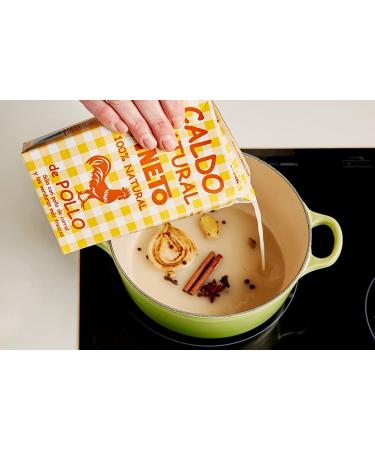 Aneto 100% Natural Chicken Broth 33.83oz (6 Pack) - Premium Quality Broth for Cooking and Soups - Buy Online on GoSupps.com