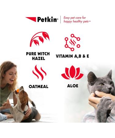 Petkin Anti Itch Wipes for Dogs and Cats - Soothes Hot Spots Skin Irritations and Scratching - Bitter Taste Stops Licking and Chewing - Super Convenient Ideal for Home or Travel - 30 Wipes White 30 count (Pack of 1) - Buy Online on GoSupps.com