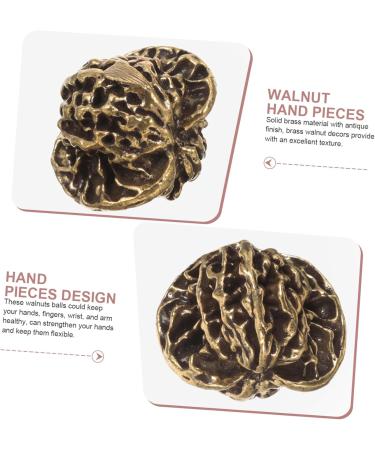 Zerodeko Chinese Walnut Decoration | Hand Exercise Balls for Adults | Mini Walnut Figures & Brass Handicrafts | Unique Tea & Pet Decor - Buy Online on GoSupps.com