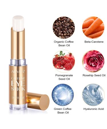 Caffeine Eye Stick Cream for Dark Circles, Puffiness & Aging | Under Eye Treatment for Men & Women | Cruelty-Free & Vegan | 0.1 oz - Buy Online on GoSupps.com