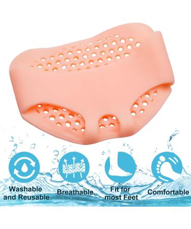 Buy Bukihome Silicone Foot Pads - 8 Piece Gel Cushions for Men & Women | Relief for Metatarsal Pain & Calluses | Comfortable Champagne Insoles - Buy Online on GoSupps.com