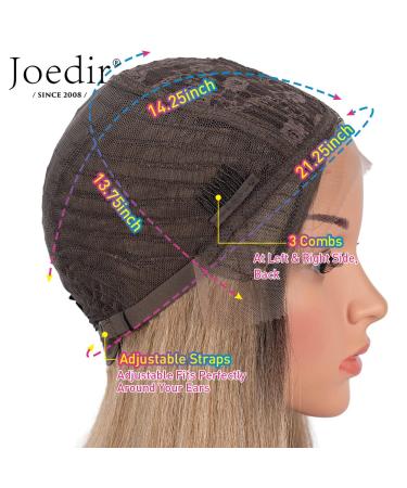 JOEDIR 30.5 cm Bob Wig for Black Women - Kinky Straight T-Part HD Transparent Pre-Plucked with Baby Hair (RT6/23C) - Buy Online on GoSupps.com