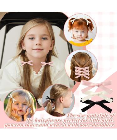 Cute Hair Clips Ribbon Bow Clips Bow Hair Clips Hair Bows for Girls Bow Clips Black Bow Clips Black Ribbon Bows for Hair Bow Clip Hair Pins Hair Bows for Women Girls Hair Accessories - Buy Online on GoSupps.com