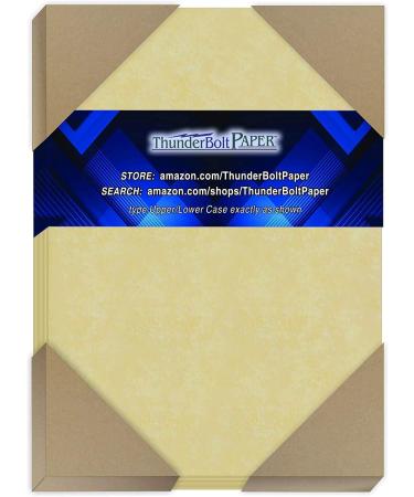 200 Gold Parchment 65lb Cover Weight Paper - 4 X 6 (4X6 Inches) Photo|Card|Frame Size - Printable Cardstock Colored Sheets Old Parchment Semblance 4x6   200 Sheets