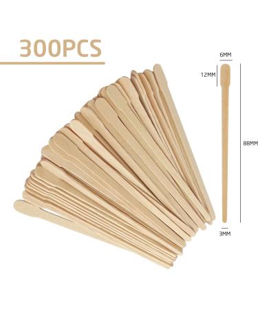 300PCS Waxing Sticks - Premium Body Hair Removal Applicator Wood Crafting & Cosmetics Sampling - Ideal for Beauty & DIY Skin Care - Buy Online on GoSupps.com