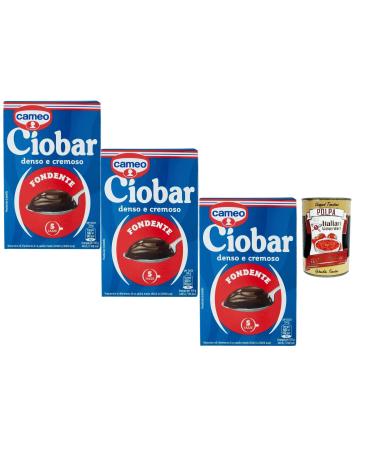 Italian Gourmet Ciobar Chocolat Chaud Noir Fondant 3x115g boisson chocolat e italienne intense texture paisse et cr meuse cacao riche pr parer avec lait ou eau id al hiver