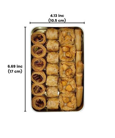 Cerez Pazari Premium Assorted Baklava Gift Basket 8.47oz | Turkish Pistachio Walnut Cashew Hazelnut Pastry | Traditional Dessert | 22-23 pcs | No Preservatives - Buy Online on GoSupps.com