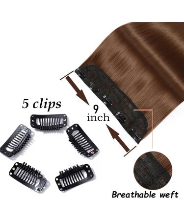 Hair Extensions Straight Hair Extensions 24" Long Straight One Piece 5Clips Clip in Hair Extensions Synthetic Hairpieces for Woman Hair Pieces(SG66 H12-24) 24inches SG66 H12-24 - Buy Online on GoSupps.com