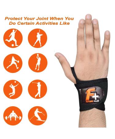 Wrist Brace Support for Tendonitis Relief | Adjustable Wrist Wraps for Sports & Injury Recovery | Carpal Tunnel Pain Relief - Buy Online on GoSupps.com
