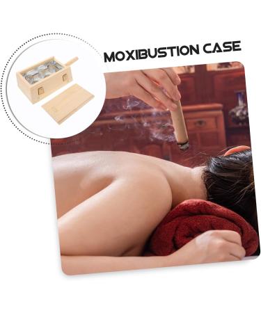 Iwowhero Moxibustion Box - Mugwort Healing Device with Scalding Protection | Adjustable Wooden Moxa Stick Holder - Buy Online on GoSupps.com