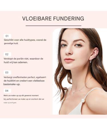 Full Coverage Liquid Makeup Matte Finish Foundation Base Oil Control Face Nourish Moisturizing long wearing flawless coverage hydrating lightweight foundation conceal Brown - Buy Online on GoSupps.com