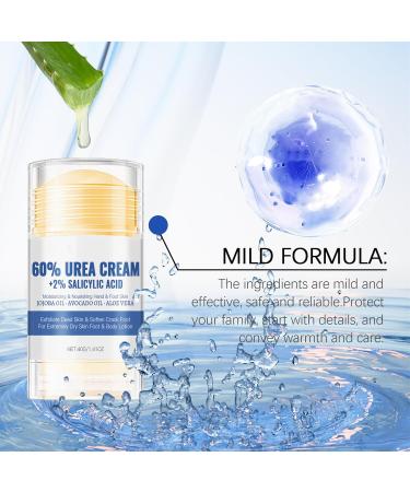  Alelyer Moisturizing and anti-crack foot cream 60% urea foot cream Moisturizing foot cream Repairing cream for cracked heels Foot care balm cream Cream for - Buy Online on GoSupps.com