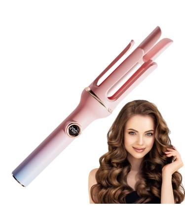 Curling Iron Hair Curling Wand 360 Degree Rotating Long Barrel Curling Iron 1.25inch Long Hair Curling Irons Professional Ceramic Glaze Coating Hot Tools Curling Iron With Clear Digital Display