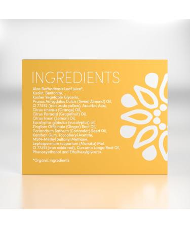 Turmeric Clay Mask with Vitamin C & Manuka Honey - Deep Cleansing Facial Mask for Skin Improvement & Scarring - 4.5 oz - Buy Online on GoSupps.com