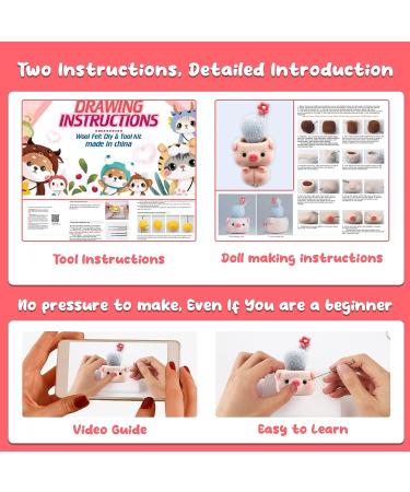 Needle Felting Starter Kit with Basic Tools - Pig Design | DIY Craft Supplies - Buy Online on GoSupps.com
