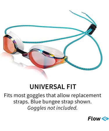 Flow Goggle Strap Kit (2-Pack) - Jet Black Replacement Bungee Cord Straps - Buy Online on GoSupps.com