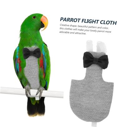 Minkissy Flying Bird Diapers | Wavy Clothing for Conures & Nymphensittich | Trendy Cotton Pants 12x6cm Gray - Perfect Bird Costume Dresses - Buy Online on GoSupps.com