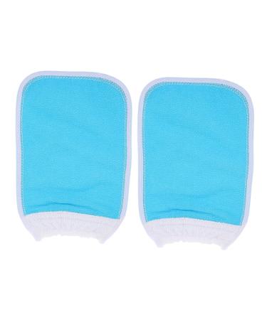 2pi ces de Bain et Serviettes Exfoliantes pour Corps Lot Utiliser Chez Soi pour Nettoyage Profondeur Bleu