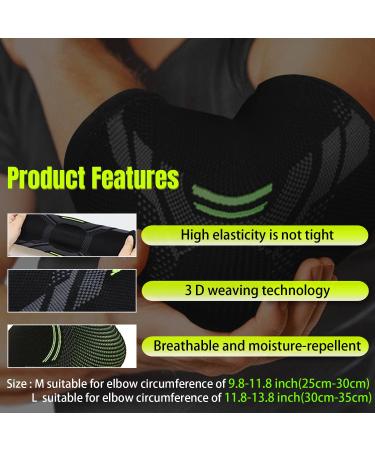 Selcouth YYDS Elbow Support Brace for Men and Women - Pain Relief for Tendonitis, Arthritis, and Sports Injuries (L Black) - Buy Online on GoSupps.com