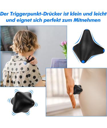 Zocipro 4-Piece Trigger Point Set | Suction Cup Massage Tools for Muscle Pain Relief - Back Neck Arms Shoulders - Buy Online on GoSupps.com
