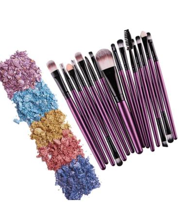 Oshide 15-Piece Professional Makeup Brush Set | Foundation Powder Eyeshadow Eyebrow & Eyeliner Brushes - Perfect for Flawless Makeup Application - Buy Online on GoSupps.com