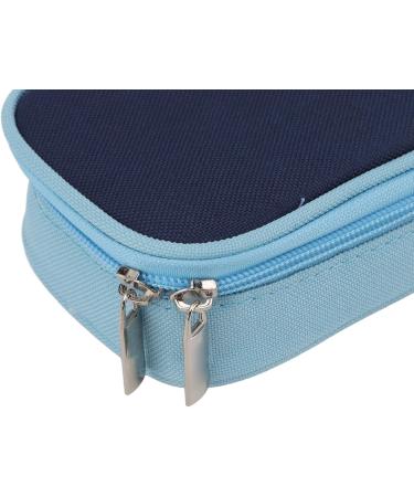 Insulin Cooler Travel Case Canvas PU Insulated Diabetic Bag with Thermometer Portable Medicine Cooling Bag for Insulin Pen and Supplies (Blue)(Blue) - Buy Online on GoSupps.com