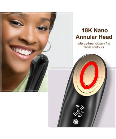 RF Radio Frequency Face Skin Tightening Machine - Facial Device for Lifting, Firming, and Wrinkle Reduction - Beauty Tool for Eyes, Neck - Black - Buy Online on GoSupps.com