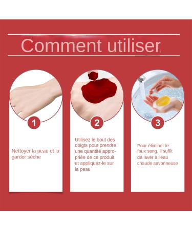 Blood Makeup - Realistic Halloween Fake Blood 1.76 oz Safe Washable Body Paint for Cosplay Costume Theater Fake Nosebleeds Jelly Effects Horror and Zombie Props - Buy Online on GoSupps.com