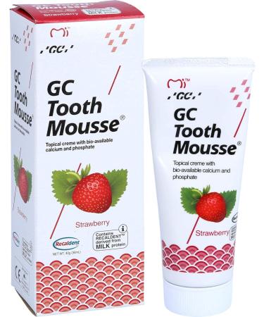 Buy GC Tooth Mousse Strawberry Cream - 40g | Best International Shipping | Smile Brighter & Healthier Teeth - Buy Online on GoSupps.com