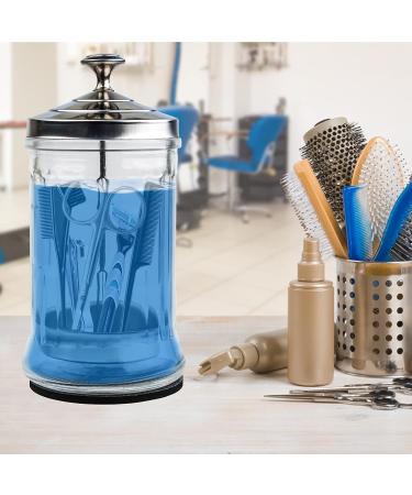 33 Oz Disinfectant Barber Jar with Removable Basket - Glass Container for Salon Supplies (33 Ounce) - Buy Online on GoSupps.com