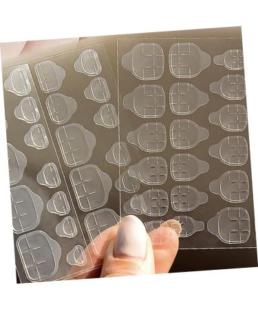 20 Sheets double sided adhesive nail stickers waterproof stickers tabs nail stickers for nail art sticker nails false toenails for big toe glue nail invisible Rubber nails plastic - Buy Online on GoSupps.com