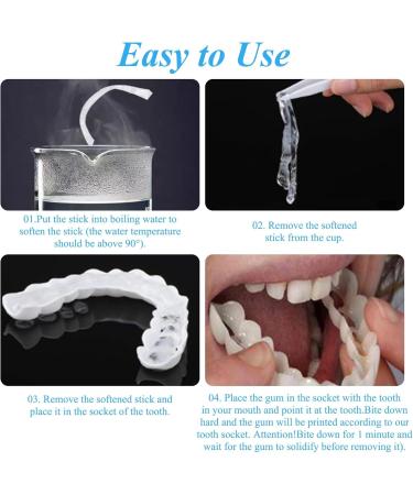 Buy Wttfc 2 Pairs Dentures - Instant Perfect Snap-On Veneers for Men & Women | International Shipping - Buy Online on GoSupps.com