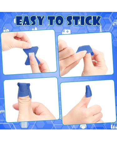 200 Count Butterfly Fabric Bandages | Flexible Finger Tips Adhesive Bandages for Kids and Adults | Small First Aid Supplies in Blue | 2.01 x 1.77 - Buy Online on GoSupps.com