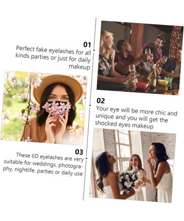 minkissy 5 Pairs False Eyelashes Eyelash Cosmetic Eyelashes Wispy Eyelashes False Lashes Makeup Eyelashes False Eye Lashes Faux Dramatic Eyelashes Make up Tool 3d Artificial - Buy Online on GoSupps.com