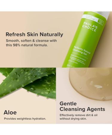 Paula's Choice EARTH SOURCED Cleanser - Gentle Gel Face Wash with Natural Ingredients - Removes Impurities & Make Up for Soft & Radiant Skin - with Aloe Vera - All Skin Types - 200 ml - Buy Online on GoSupps.com
