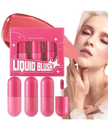 Zunishaone Liquid Blush Liquid Blush Set Cream Blush - Women's Light Makeup Red Highlighter Stick for a Natural Face Look