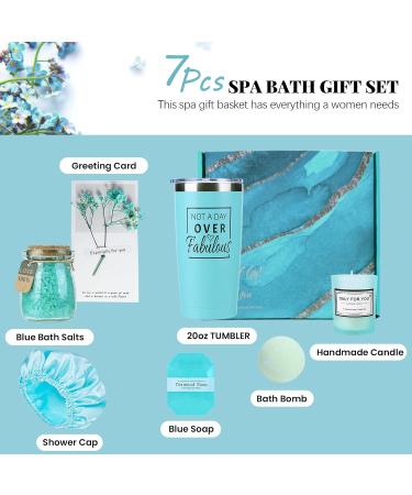 Birthday Gifts for Women - Relaxing Spa Gift Basket Set | Unique Gifts for Her Mom Sister Friend Wife & Girlfriend | Perfect for Birthdays Mother's Day & Christmas (Blue - Buy Online on GoSupps.com