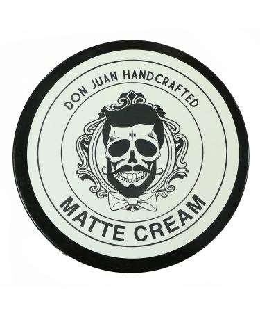 Don Juan Handcrafted Matte Cream Pomade 4oz Jar | Medium Hold & Matte Finish | Water-Based with Barbershop Scent - Buy Online on GoSupps.com