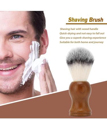 Professional Broken Hair Shaving Brush for Men - Soft Foam & Wooden Handle | Best Quality Grooming Tool - Buy Online on GoSupps.com