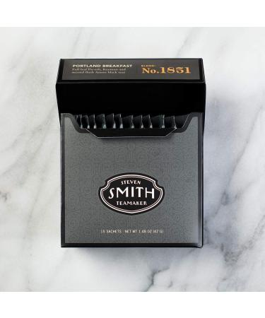 Smith Teamaker Portland Breakfast No. 1851 | Sugar Free, Non-GMO, Plant-Based Black Tea | 15 Sachets (1.58oz Each) - Buy Online on GoSupps.com