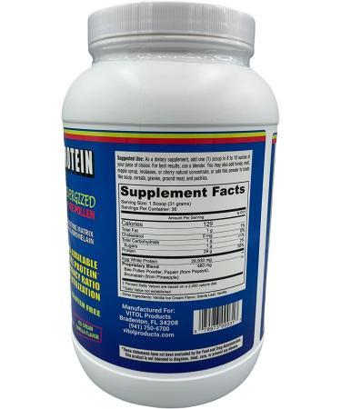 Vitol 100% Egg Protein Vanilla 40 oz - Pure Protein Supplement - Buy Online on GoSupps.com