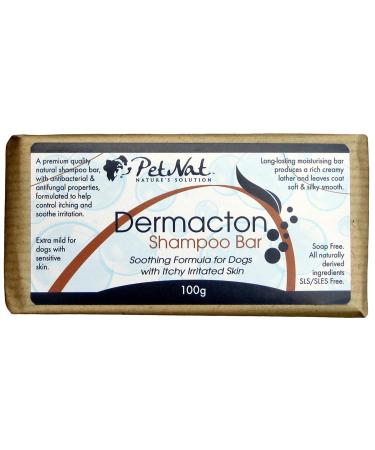 Petnat Dermacton Dog Shampoo for ITCHY Irritated Skin | Natural Relief From Itching Antibacterial and Antifungal Long Lasting Bar Format Great for Sensitive & Dry Skin Professionally Recommended
