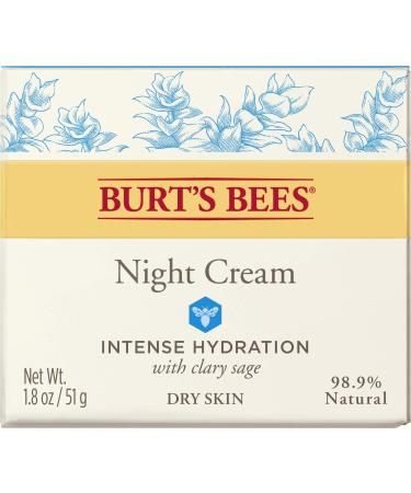 Burt's Bees Intense Hydration Night Cream 1.8 Oz - Moisturizing Night Lotion - Buy Online on GoSupps.com