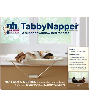 Prevue Pet TabbyNapper Cat Hammock Bed - Easy Mount Perch for Window | No Tools Required - Buy Online on GoSupps.com