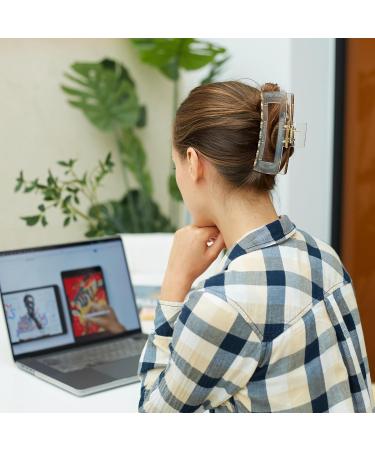 Big Claw Clips for Thick Hair - 5.25 Jumbo Clips for Women - Strong Non-Slip Design for Long Curly Hair - Glossy Colors Available - Buy Online on GoSupps.com