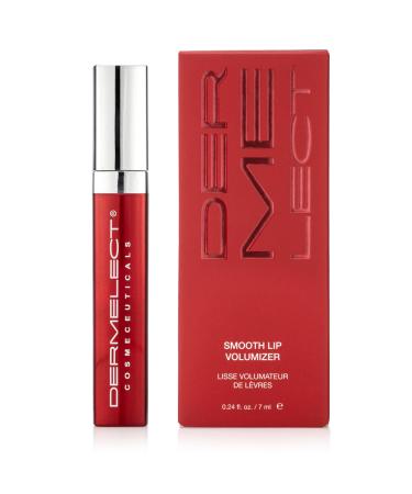 Dermelect Smooth Lip Volumizer for Lips - Anti Aging Plumper with Argan Oil, Shea Butter, Coconut Oil, Hyaluronic Acid Vitamin C Silkflo Hydrating Conditioning Lip Primer for Dryness Thin Lips .24 oz