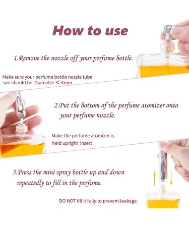 LABOTA Portable Mini Refillable Perfume Atomizer Spray Bottle 5ml - 6 Pack for Travel - Buy Online on GoSupps.com