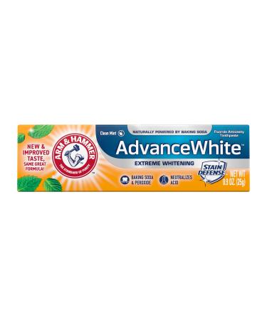 Arm & Hammer Advance White Extreme Whitening Toothpaste  0.9 oz. (Packaging May Vary) 0.9 Ounce (Pack of 1)